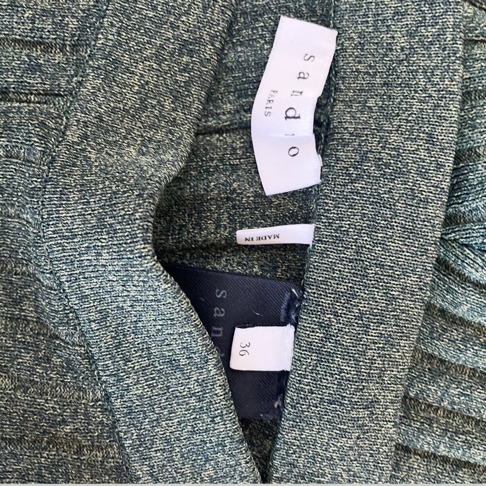 Sandro | Green Tie Dye Knit Pants | 36 FR Small - Picture 6 of 6